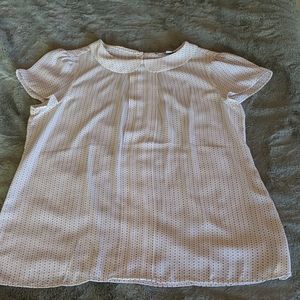 Loft peter pan neckline blouse top